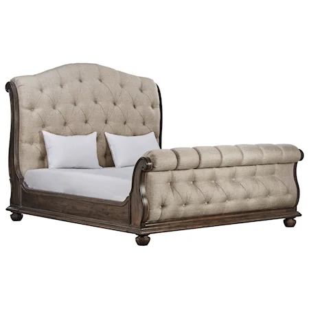 King Lanza Upholstered Tufted Bed